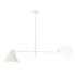 Biała nowoczesna lampa sufitowa - D139-Upin