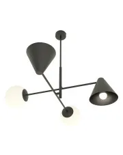 Czarna lampa sufitowa w stylu loftowym - D140-Vilox w sklepie Edinos.pl
