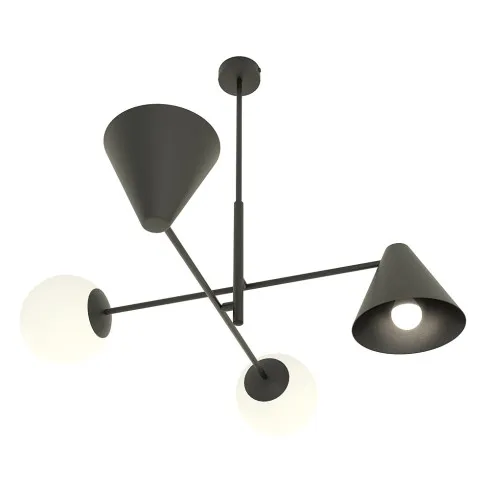 Czarna lampa sufitowa D138 Vilox