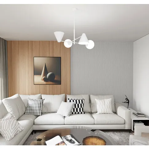 Biała nowoczesna lampaD140-Vilox