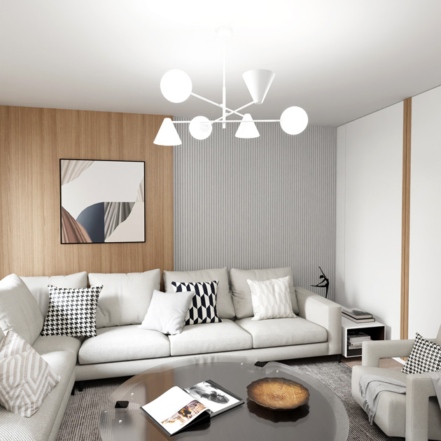 Nowoczesna biała lampa D141-Vilax