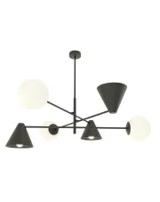 Czarna metalowa lampa sufitowa - D141-Vilox w sklepie Edinos.pl