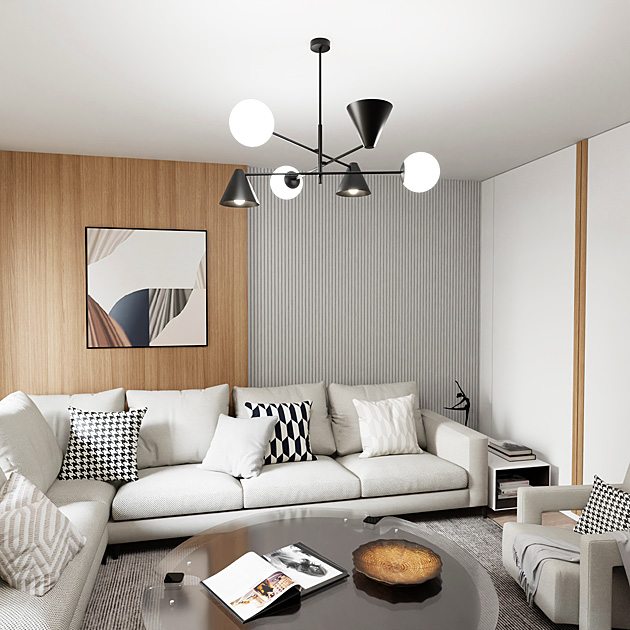 Nowoczesna czarny lampa D141-Vilax