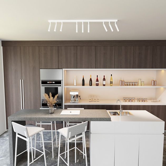 Nowoczesna biała lampa reflektorowa D142-Nuro