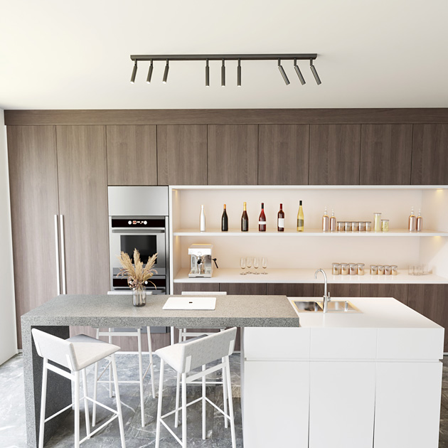 Nowoczesna biała lampa reflektorowa D142-Nuro