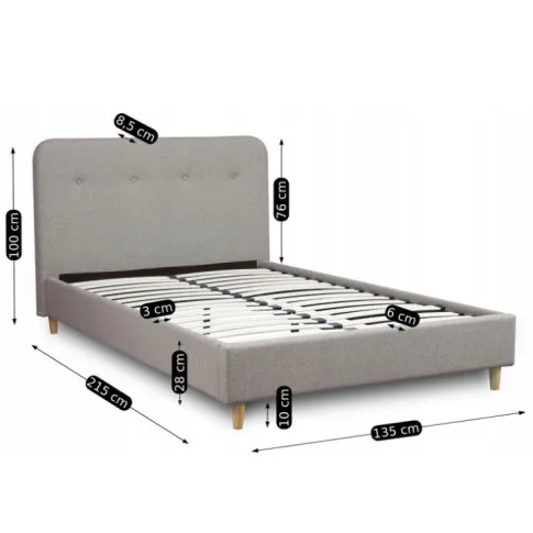 Wymiary łóżka Vokres