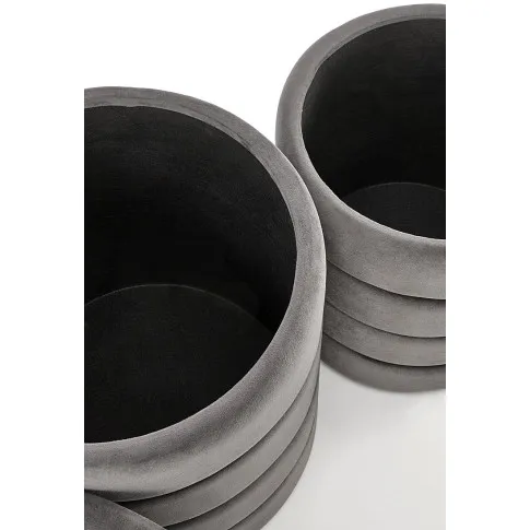 pufy z pojemnikiem popielate Nivet