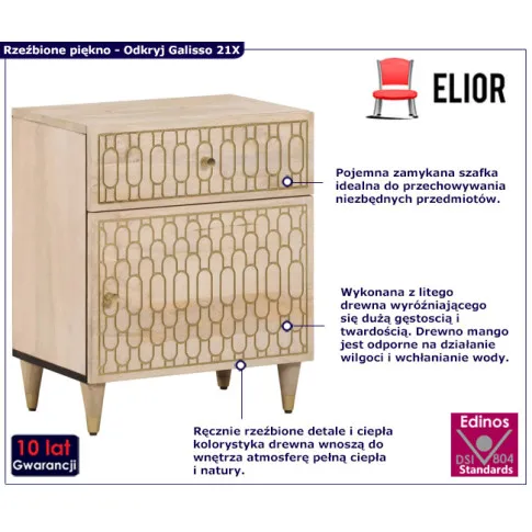 infografika stolika nocnego Galisso 21X