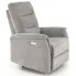 popielaty rozkładany fotel Lazard