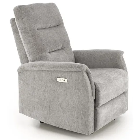 popielaty rozkładany fotel Lazard