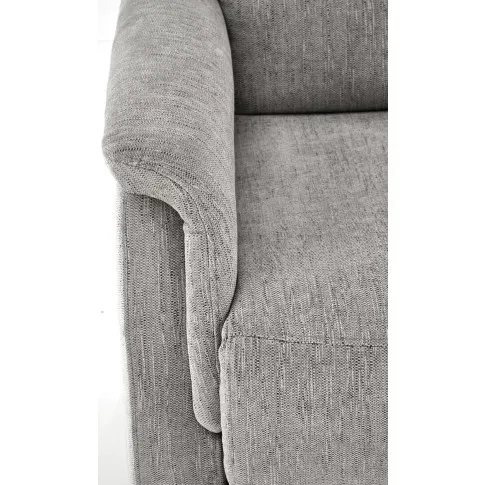 tapicerka popielatego fotela Lazard