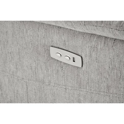 panel usb popielatego fotela Lazard