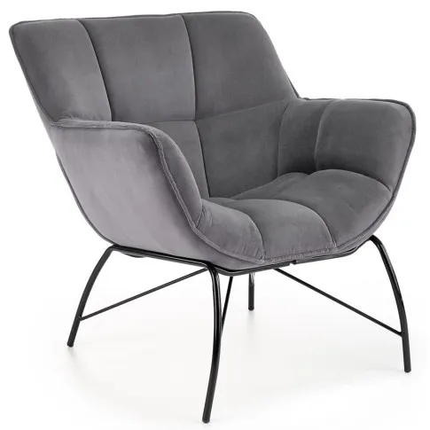 wypoczynkowy fotel popielaty Gavani