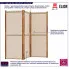 3 panelowy parawan Ektog kolor taupe