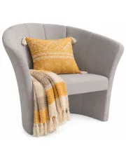 Szary nowoczesny fotel kubełkowy - Hexar w sklepie Edinos.pl