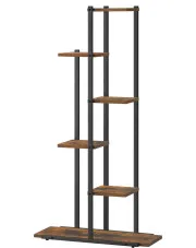 Stojak kwietnik metalowy dąb rustykalny + czarny - Diveros w sklepie Edinos.pl