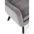 tapicerka popielatego fotela Firmino