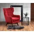 aranżacja z bordowym fotelem Firmino