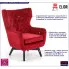 bordowy fotel  wypoczynkowy Firmino