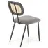 popielate metalowe krzesło Tanges