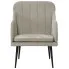 Nowoczesny tapicerowany fotel Romo jasnoszary