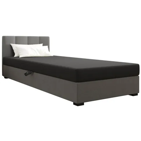 jasnoszary tapczan z ciemnoszarym materacem eziena