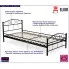 Metalowe łóżko młodzieżowe 90x200 Naxo