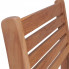 Oparcie krzesła z zestawu drewnianych mebli ogrodowych Malion