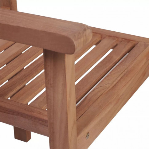 Siedzisko krzesła z zestawu drewnianych mebli ogrodowych Malion