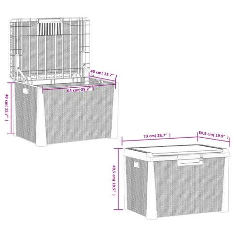 wymiary skrzyni otwieranej Foxo 4X