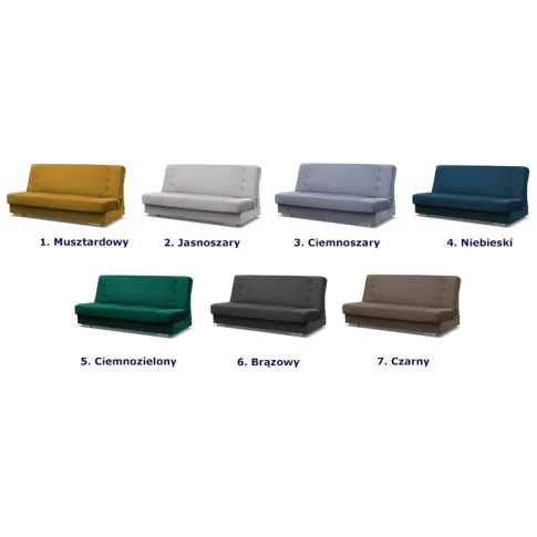 Dostępne kolory wersalki Riverxo