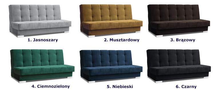 Wybór kolorów sofy narożnej Renoba