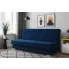 Niebieska tapicerowana wersalka z funkcją spania   Koflox