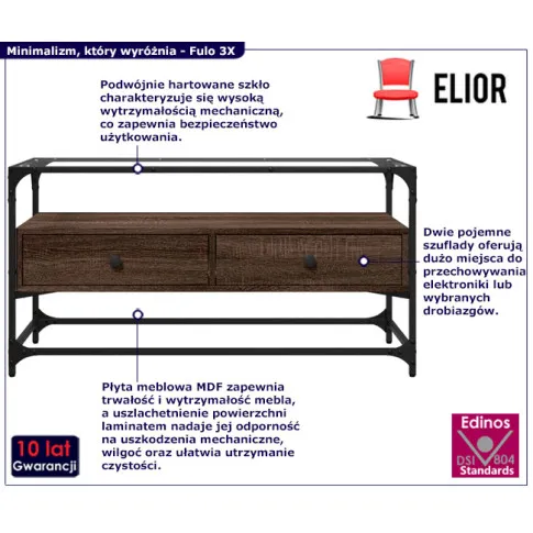  brazowa szafka rtv Fulo 3X