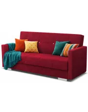 Czerwona pikowana wersalka do salonu - Rixi w sklepie Edinos.pl