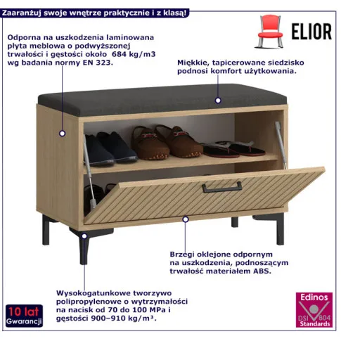Szafka na buty siedziskiem Vatori 7X