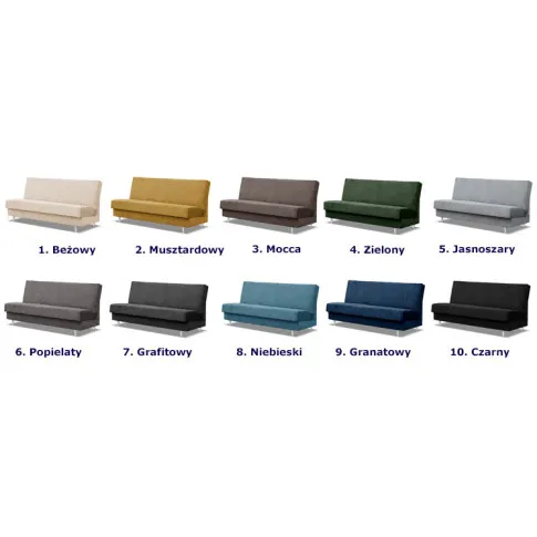 Dostępne kolory wersalki Omnela