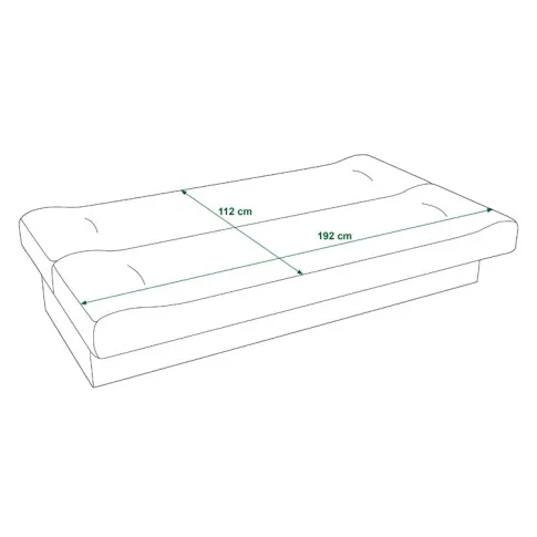 Rozłożona wersalka Omnela