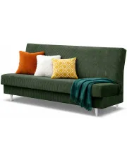 Ciemnozielona rozkładana wersalka sztruksowa - Flara w sklepie Edinos.pl