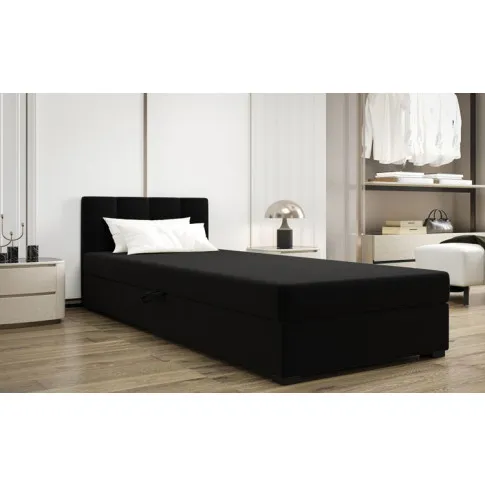 Wizualizacja czarnego tapczanu Eziena 6X 110x195