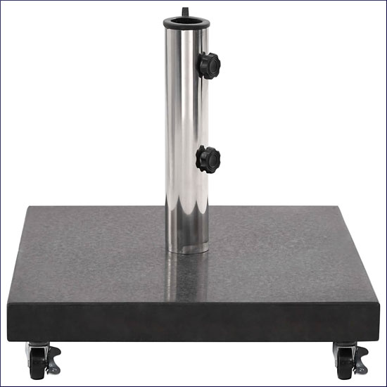 Podstawa do parasola Apulla 3X kolor czarny