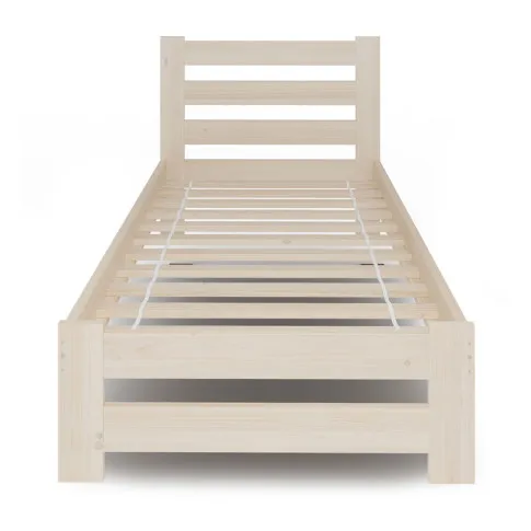 Drewniane łóżko młodzieżowe Drohet 3X