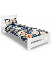 Białe drewniane łóżko pojedyncze 80x200 - Lids 3X w sklepie Edinos.pl