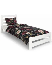 Białe pojedyncze łóżko z drewna sosnowego 90x200 - Lids 3X w sklepie Edinos.pl