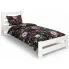 Białe pojedyncze łóżko z drewna sosnowego 90x200 - Lids 3X