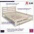 Sosnowe łóżko z zagłówkiem 120x200 Drohet 3X