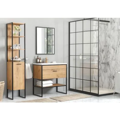 Szczegółowe zdjęcie nr 7 produktu Industrialny regał łazienkowy - Favero 2X