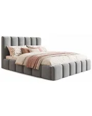 Łóżko welurowe z zagłówkiem 120x200 Arman 3X - 36 kolorów w sklepie Edinos.pl