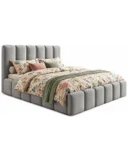 Łóżko tapicerowane z zagłówkiem pikowanym 180x200 Arman 3X - 36 kolorów w sklepie Edinos.pl