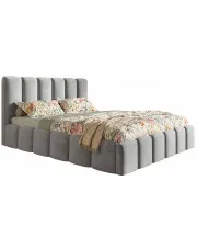 Łóżko tapicerowane z metalowym stelażem 120x200 Arman 4X - 36 kolorów w sklepie Edinos.pl